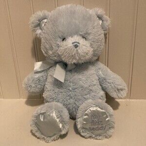 Baby GUND My First Teddy Bear Stuffed Animal Plush 12" Blue